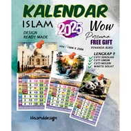 KALENDAR ISLAM SIZE BESAR 2025 -LENGKAP CUTI SEKOLAH