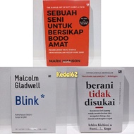 PAKET isi 3 Buku Motivasi Sebuah Seni Untuk Bersikap Bodo Amat + Blink + Berani Tidak Disukai Soft C