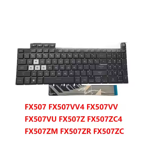 Laptop US Keyboard For ASUS TUF Gaming F15 FX507 FX507VV4 FX507VV FX507VU FX507Z FX507ZC4 Black With