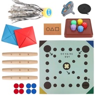 【24H】Korean Folk Game Set | ●▲■ Gong-gi Korean Jack Stone Gonggi Game Set | Squid Game 2 Peripheral