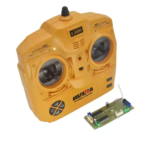 10CH Huina 1573 Mainboard 2.4G Radio Receiver DC 3V Transmitter 4-8.4V Receiver Board For 50m Wirele