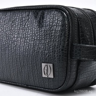 Simple Toiletry Bag Handheld Men's Large Capacity Black Storage Bag Makeup Bag Portable Casual Multi