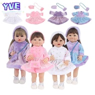 YVE Doll Pleuche Dress Set, 22inch/55cm Multicolor Doll Clothes, Creative Gift Changing Dress Game D