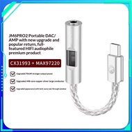 JCALLY JM6 Pro 2 CX31993 DAC + MAX97220 OPAMP Portable Amplifier HiFi Type-C To 3.5mm Adapter Suppor
