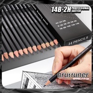 Brutfuner Original Pencil 14B-2H Professional Sketch, 14 Pcs
