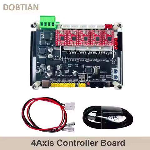 32bits GRBL Offline Controller A4988/8825 Driver 4 Axis Control Board Support Laser 300/500W Spindle