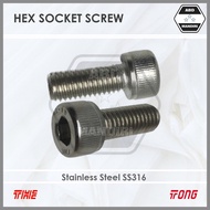 SS316 Stainless Steel L Bolt M12 X 30 (SUS316 Hex Socket Cap Screw A4-70) M12x30 12x30/ 12 x 30 L Bo