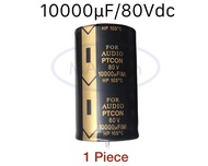 10000uf 80v คาปาซิเตอร์ 10000uF80v Capacitor 80v10000uf 105C ขนาด 3.5x6.0cm คาปาซิเตอร์ เครื่องเสียง 10000uf/80v