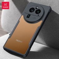 hot Xundd For Oppo Find X6 X5 Pro Case Airbags Shockproof Bumper ShellCarbon Fiber Pattern Transpare