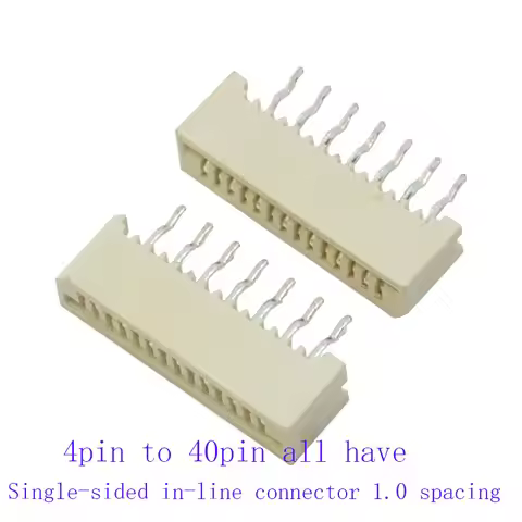 50pcs FFC FPC connector 1mm 1.0mm 4p 5p 6p 7p 8p 9p 10p 11p 12p 13p 14p 15p 16p 17p 18p 20p 21p 22p 