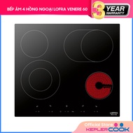 Bếp Hồng Ngoại 4 đầu đốt Domino Lofra Venere 60 - Hàng Chính Hãng- VẬN CHUYỂN VÀ LẮP ĐẶT MIỄN PHÍ T