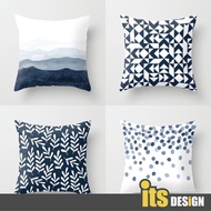 Sarung Bantal Kusyen Blue Series Pillow Case Cushion Cover Throw Pillow Cover 45x45cm 枕頭套