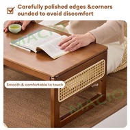 JIAJIA Foldable Table Small Table 60/70/80CM Bamboo Center Table Meja Kopi Sofa Side Table