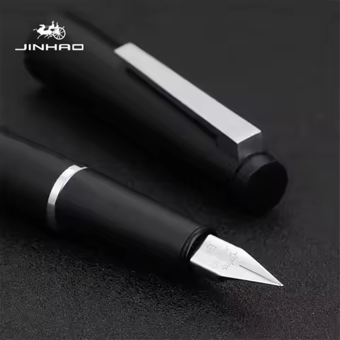 Jinhao 80 Black Extra Fine 0.30mm Nib Fountain Pen Office Student School Stationery Supplies ink pen