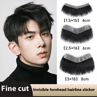 วิกผมหน้าผากหัวผมปลอมผู้ชายสไตล์ M สำหรับผู้ชาย6ชิ้นเทปฟรีผมปลอมมนุษย์บราซิลสำหรับศีรษะล้านผมสำหรับต