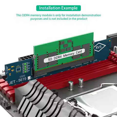 2026 new hot ddr4 Laptop SO DDR4 RAM to Desktop DDR4 Adapter Card, Memory Tester SO DIMM 4 to ddr4 C