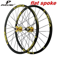 Mountain Bike Quick Release Wheel Set 26/27.5 Inch 4 Bearing Flat Bar Six-Spoke Disc Brake Wheel Six
