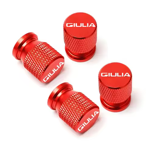 Car Wheel Tire Valve Caps Tyre Stem Covers Airdust Waterproof For Alfa Romeo VELOCE Ti Giulia 147 15