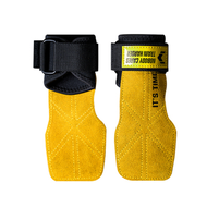 WELSTORE FITTERGEAR POWER GRASP PRO ถุงมือฟิตเนสหนังวัวแท้ 100% พร้อมสายรัดข้อมือ ช่วยปกป้องเเละพยุง