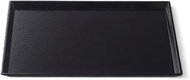 J-kitchens Obon 15.4 inches (39 cm), Kiyryu Long Handle Tray (Bon Tray, Bon), Black, Non-Slip, 15.4 
