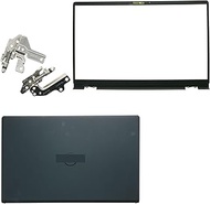 LCD Back Cover Top Case with Hinges and Front Bezel Replacement for Dell Inspiron 15 3510 3511 3515 