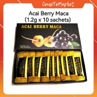 [Ready Stock] |1 Pack = 10 Sachests| Acai Berry Maca Powder (1.2g x 10 Sachets)