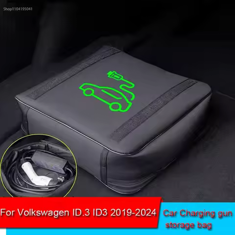 For Volkswagen ID.3 ID3 2019-2022 2023 Waterproof Retardant Trunk Storage Box EV Car Portable Chargi