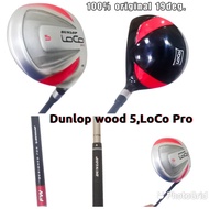 Golf Wood 5, Dunlop Model LoCo Pro , Loft 19deg -100% original = right handler .- without cover
