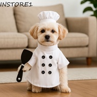 INSTORE1 Porch Geese Clothes, Washable Adjustable Chef Geese Outfit, Art Dress Cartoon Secure Outdoo