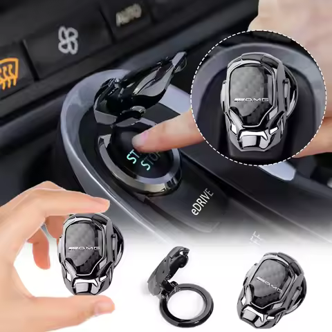 Badge Car One-Click Start Buttons Protective Cover Decoration for Mercedes Benz AMG W221 W222 GLA GL