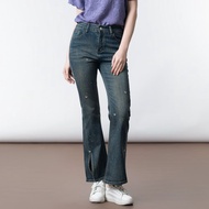 【ICare】亮鑽蝴蝶開衩喇叭牛仔褲(M-L) | 女喇叭褲 修身顯瘦