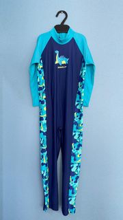 Speedo童裝長袖連身泳衣