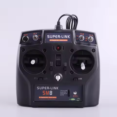 SuperLink SM8 8CH RC Simulator Controller for PhoenixRC Realflight FPVFreeRider Liftoff Airplane Hel