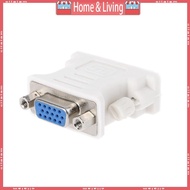 ci DVI-D Male To VGA Female Socket Adapter Converter VGA To DVI White Durable