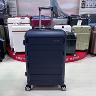 KANGOL 袋鼠 時尚大方 輕量耐磨 PP行李箱 雙格層箱體可擴充 滑順飛機輪中箱 24吋（藍色） 最新到貨