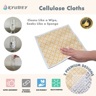 Kyubey Cellulose Cloth - Strong Absorption, Reusable, Non-Scratch, Multi-Purpose