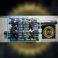 Racing Gear Ratio Satria FU Injection 155cc Road Race Drag GTX 1st.13/35; 2nd.15/27; 3rd.21/29; 4th.