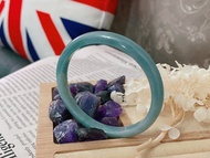 天然藍水 A貨瓜地馬拉 翡翠 玉鐲 美人鐲