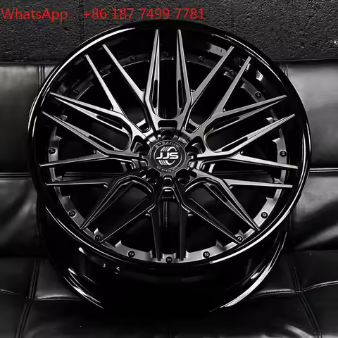 Forged Black Aluminium Alloy Two Pieces Wheels 18 19 21 22 24 26 20 Inch 5x120 5x114.3 5x112 Rims fo