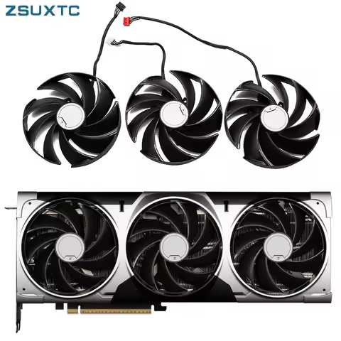 Graphics Card Fan,GPU Cooler,PLD10020B12H,For MSI RTX 5090D 5080 VENTUS 3X OC,For MSI RTX5080 RTX509