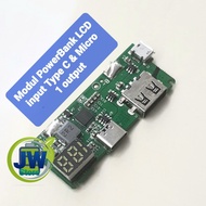 Modul PowerBank LCD inputbType C &amp; micro (copotan normal)