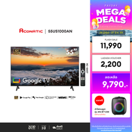 ใหม่ Aconatic ทีวี 55 นิ้ว 4K HDR10 Google TV รุ่น 55US1000AN ระบบปฏิบัติการ Google/Netflix & Youtub