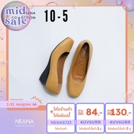 รองเท้าเเฟชั่นผู้หญิงเเบบคัชชูส้นเตี้ย No. 10-5 NE&amp;NA Collection Shoes ดำ 36EU