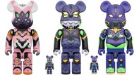 Medicom toy bearbrick EVA 8號機 + 13號機 + 初號機 新世紀福音戰士 400% ＆ 100% be@rbrick set bear figure