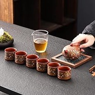 Handmade ceramic teapot, comfortable to carry during travel, gift box packaging is a great gift. Pot