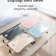 Vusign Folding Table / Colorful Folding Laptop Study Table With USB Port Bonus Light Fan And USB Cable VS861 - Best