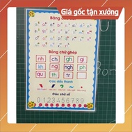 Large size a3 a4 alphabet paper laminated