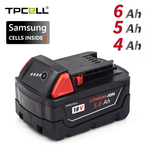 TPCELL 4/5/6Ah For Milwaukee M18 Batteries 18650 High Output Rechargeable Lithium ION 18V Battery
