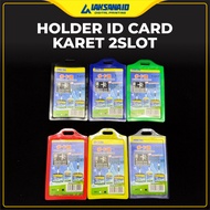 ID CARD HOLDER / ID CARD HOLDER / NAME TAG / 2-sided RUBBER ID CARD CASE