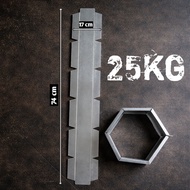 DUMBELL 25 KG - Empty Dumbbell Mold for Making Your Own Dumbell Set Size 25 Kg - Home Workout Made o